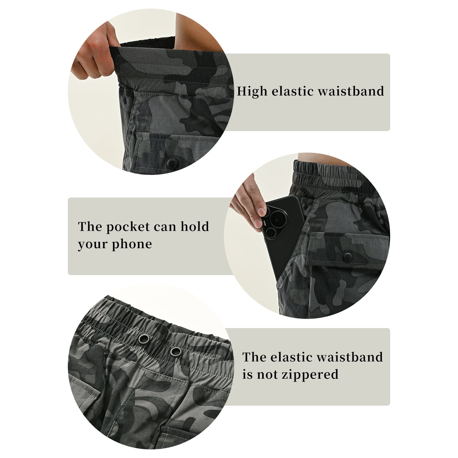 Nuweii Men's Work Shorts Breathable And Soft-0209