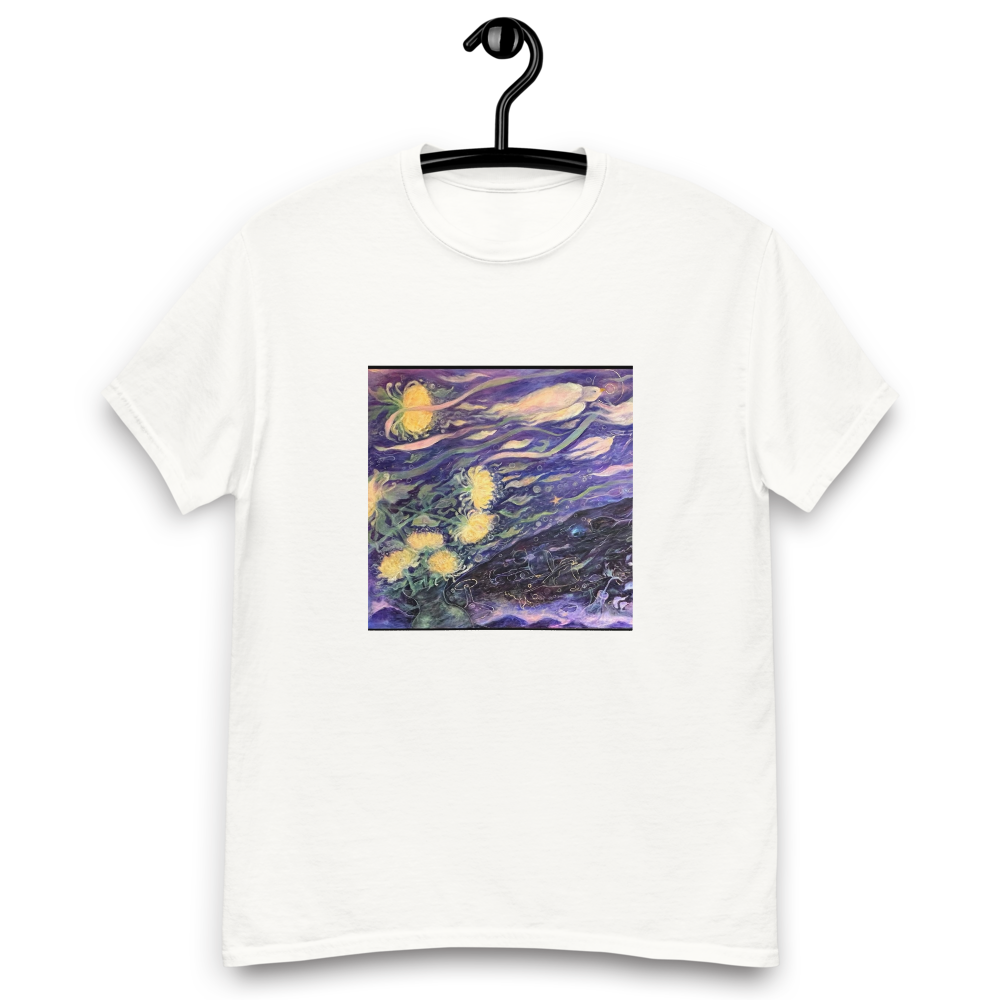 White Custom Floral T-shirts Personalized Tees