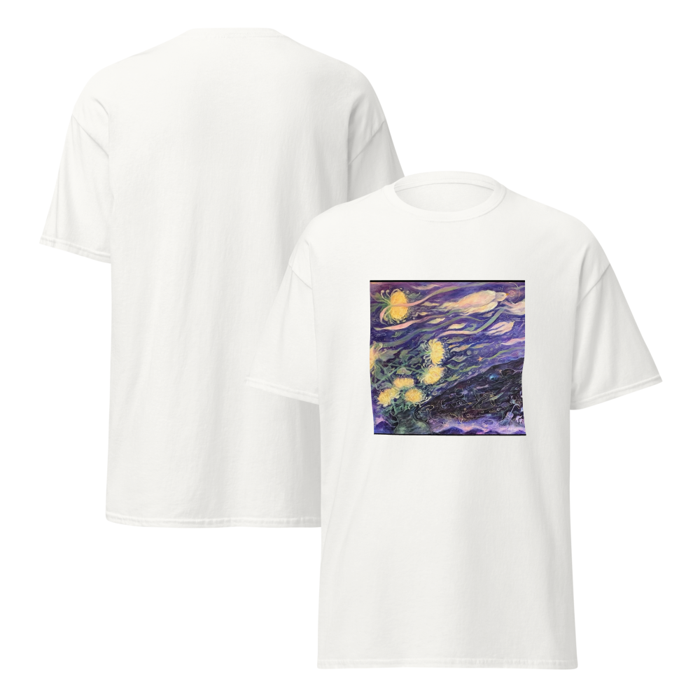 White Custom Floral T-shirts Personalized Tees